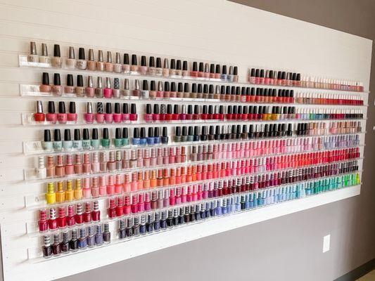 Regular nail polish selection