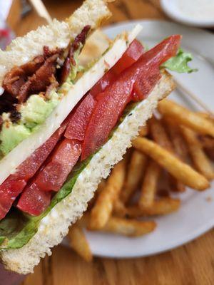 BLTA with fries