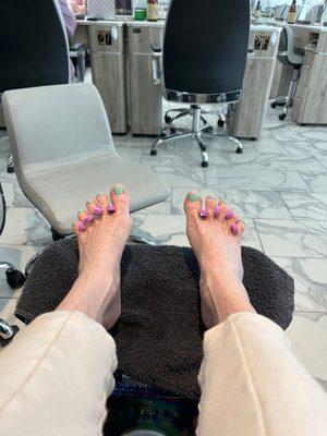 Green Tea Pedicure.