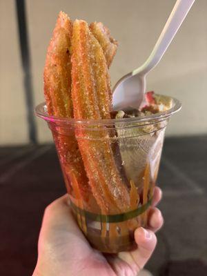 Churro affogato