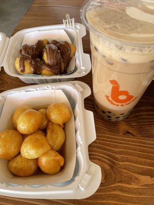 Nutella ballers, canadian maple ballers, milk tea boba