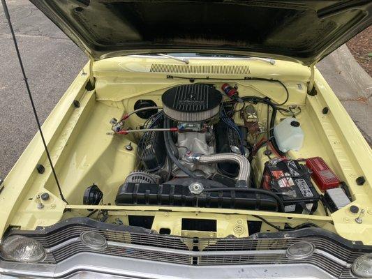 1968 Dodge Dart 408 CI stoker. Pump fuel and 500 HP built in house.