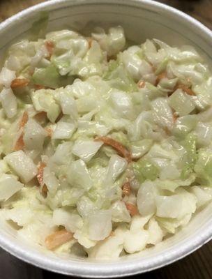 Cole slaw is very good :)...