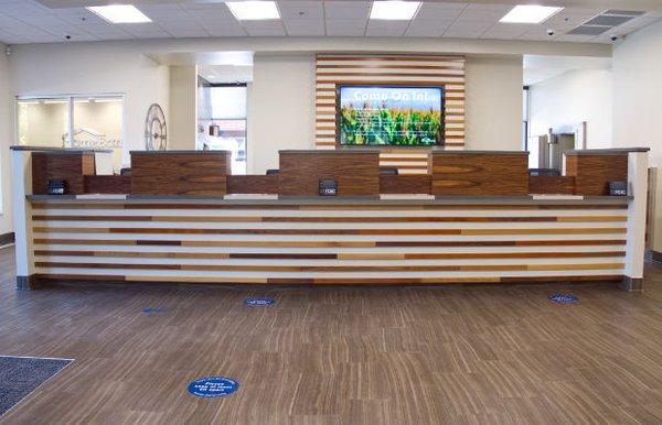 Main lobby of Home Bank Martinsville downtown location