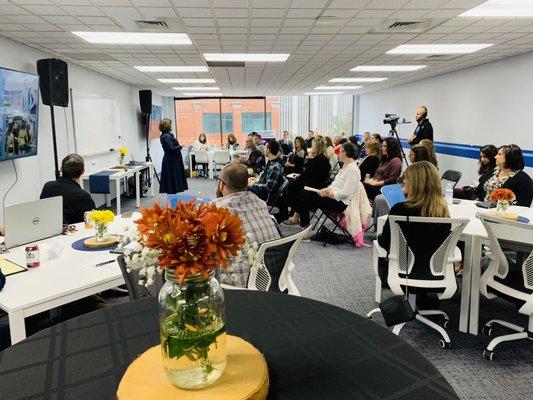 Lunch & Learn workshop in the Upper Room