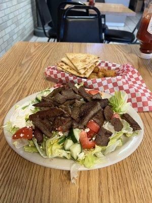 Gyros Salad and mMunchers.