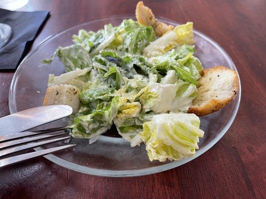 Caesar salad. Delicious and fresh.