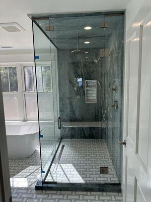 Steam shower enclosure