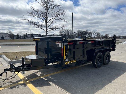 7x14 Dump Trailer 10,000lbs Capacity