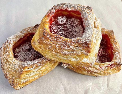 Cherry cheese danish