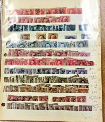 #9- 240 1850 -93 US Stamp Collection old time dealer accumulation hi cat 30,000+