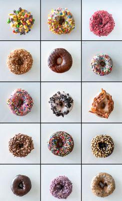 Large selection of donuts to choose from!