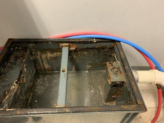 Cleaned grease trap