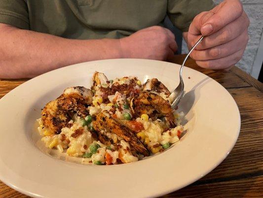 Creamy Risotto with Cajun Shrimp