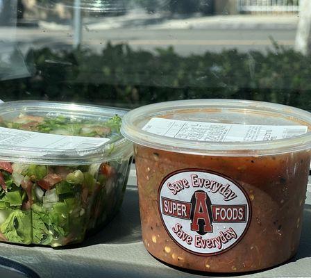 Super A market has pretty good salsas! Taste homemade not store bought.