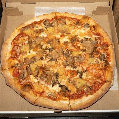 16" Large Pizza w/ Pineapple, Mushrooms, Sausage