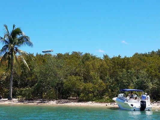 Anchor near an island and enjoy lunch