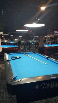 Playing pool