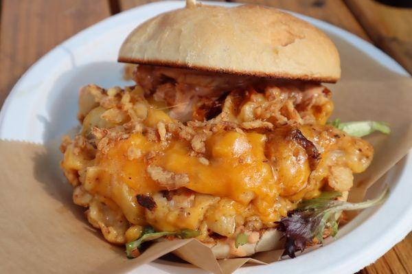 Mac and cheese burger! (I can't remember the name)