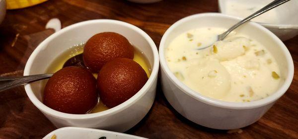 Rasmalai and Gulab Jamun sooooo good