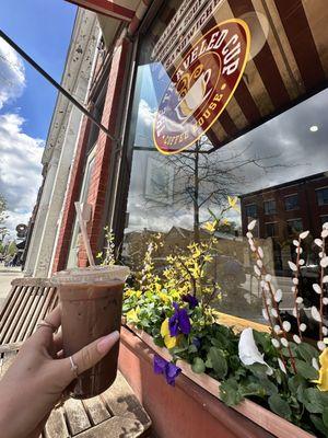 Chocolate covered strawberry latte!