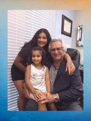 Dr. Ramon Garcia-Septien with my two daughters.