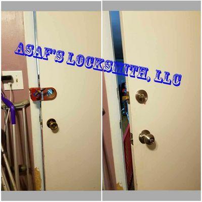 Deadbolt fresh installation in Ellicott City