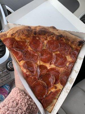 XL pepperoni slices plus drink was $7-8