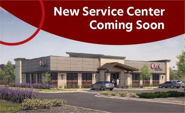 New Service Center Coming Soon rendering