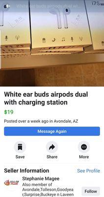 The Facebook Marketplace ads