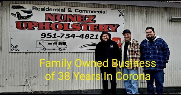 Family Owned and Operated (father and 2 sons) for 38 years in Corona.   Great work!  Good price!  Friendly service!