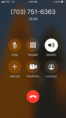 I was on hold for a long, long time!