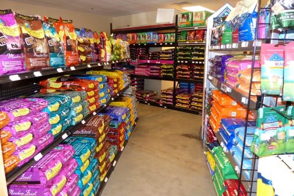 Paws 'n Claws carries many lines of dog and cat food.