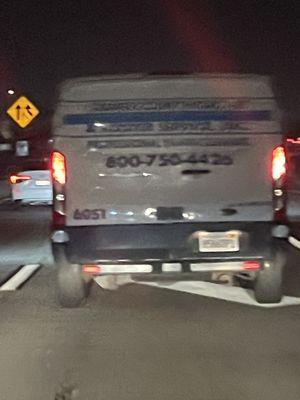 Crazy ass driver going down the 605/105/710 freeway exiting on imperial hwy at about 11p tonight. Speeding, and tailgating!!