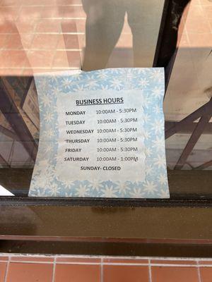 Business hours