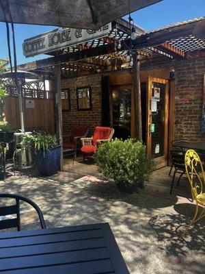 Garden eating area