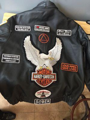 Back patches on jacket