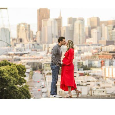 Fabulous maternity photo session with my couple in San Francisco.