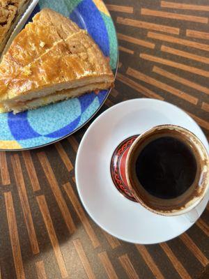 Armenian coffee and Apricot cake