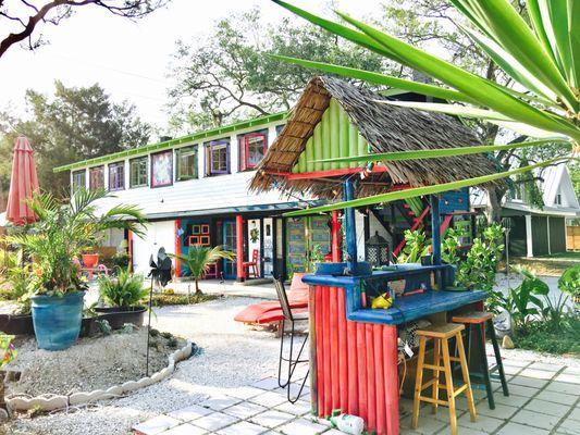 View of The Tropical Tiki And The Nutty Fish Pind