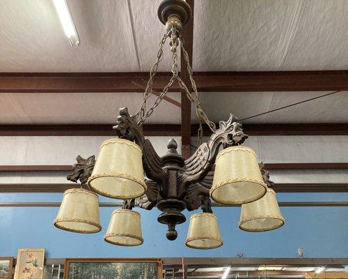 Carved Gothic Chandelier