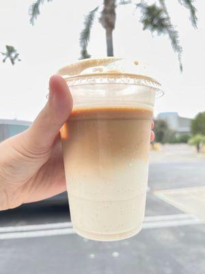 Iced vanilla latte