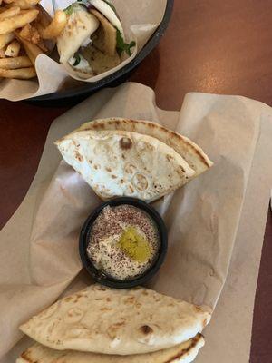 Hummus and pita