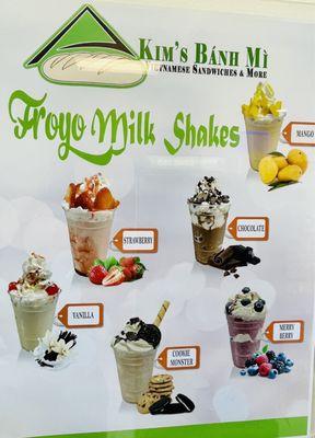 Froyo Milk shakes