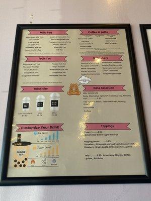 Beverage Menu