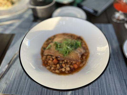 FENNEL POLLEN DUSTED COBIA White bean Cassoulet, Pancetta, Herb HOUSE SALAD