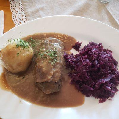 Thursday special, beef roulade? Beef something.  Beef was a little dry, the dumpling was good though