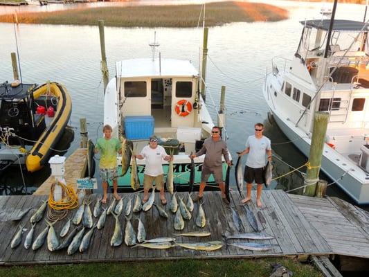 not a bad day 47 mahi 7 wahoo and a yellowfin tuna(: