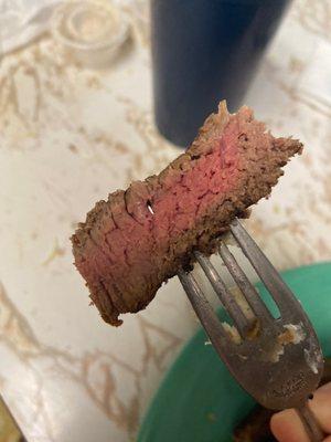 My "medium rare" steak...