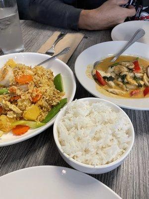 Panang curry with chicken